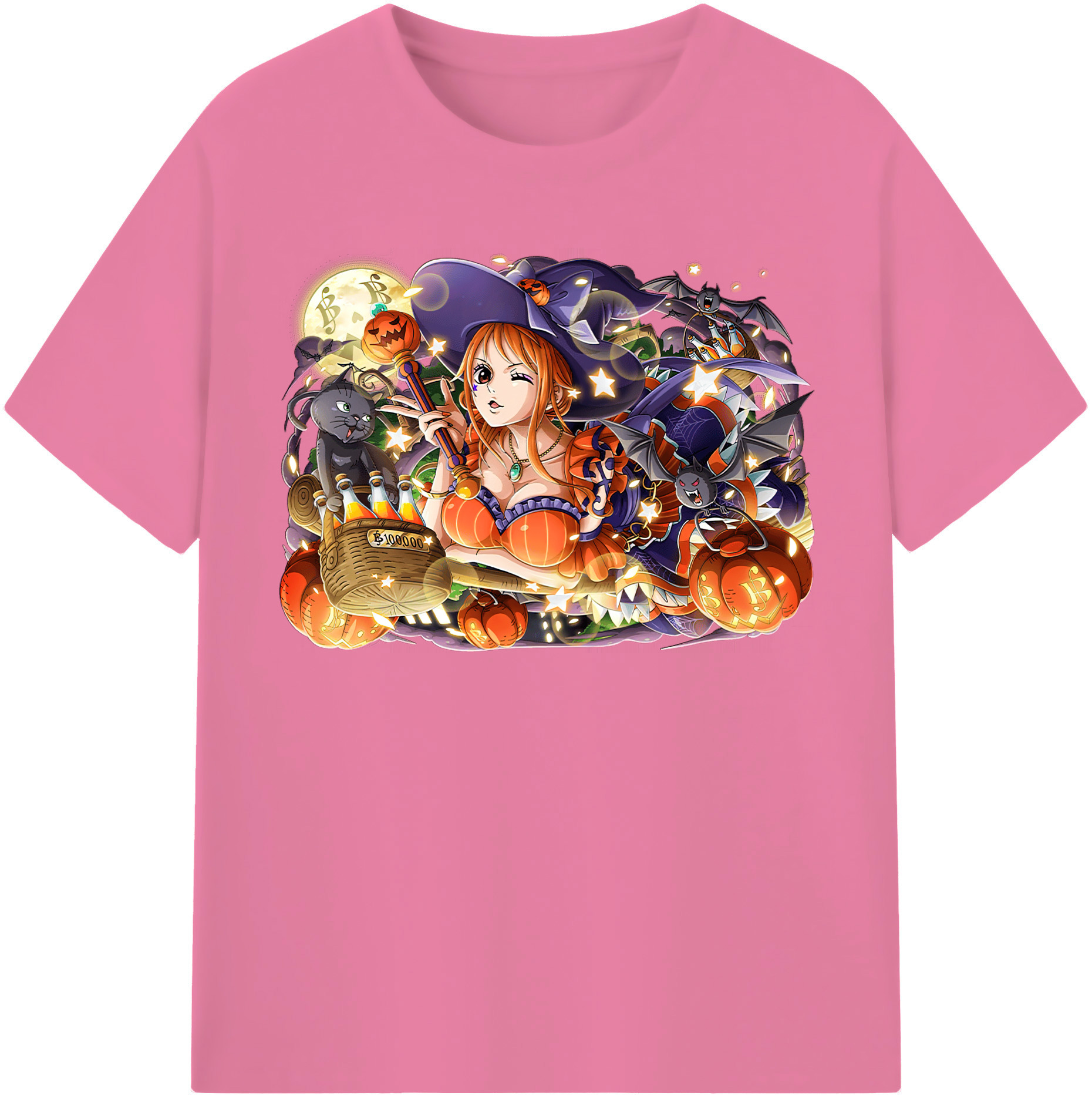 （画像用） ワンピース ナミ ONE PIECE Nami 綿100％半袖Tシャツ（フロントプリント）